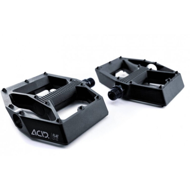 pedales cube acid flat c2 cc plataforma negro