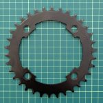 Samox 34T Chainring, 104 BCD, Narrow Wide, Steel (12–9 Speed / 8–5 Speed)
