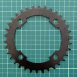 Samox 34T Chainring, 104 BCD, Narrow Wide, Steel (12–9 Speed / 8–5 Speed)