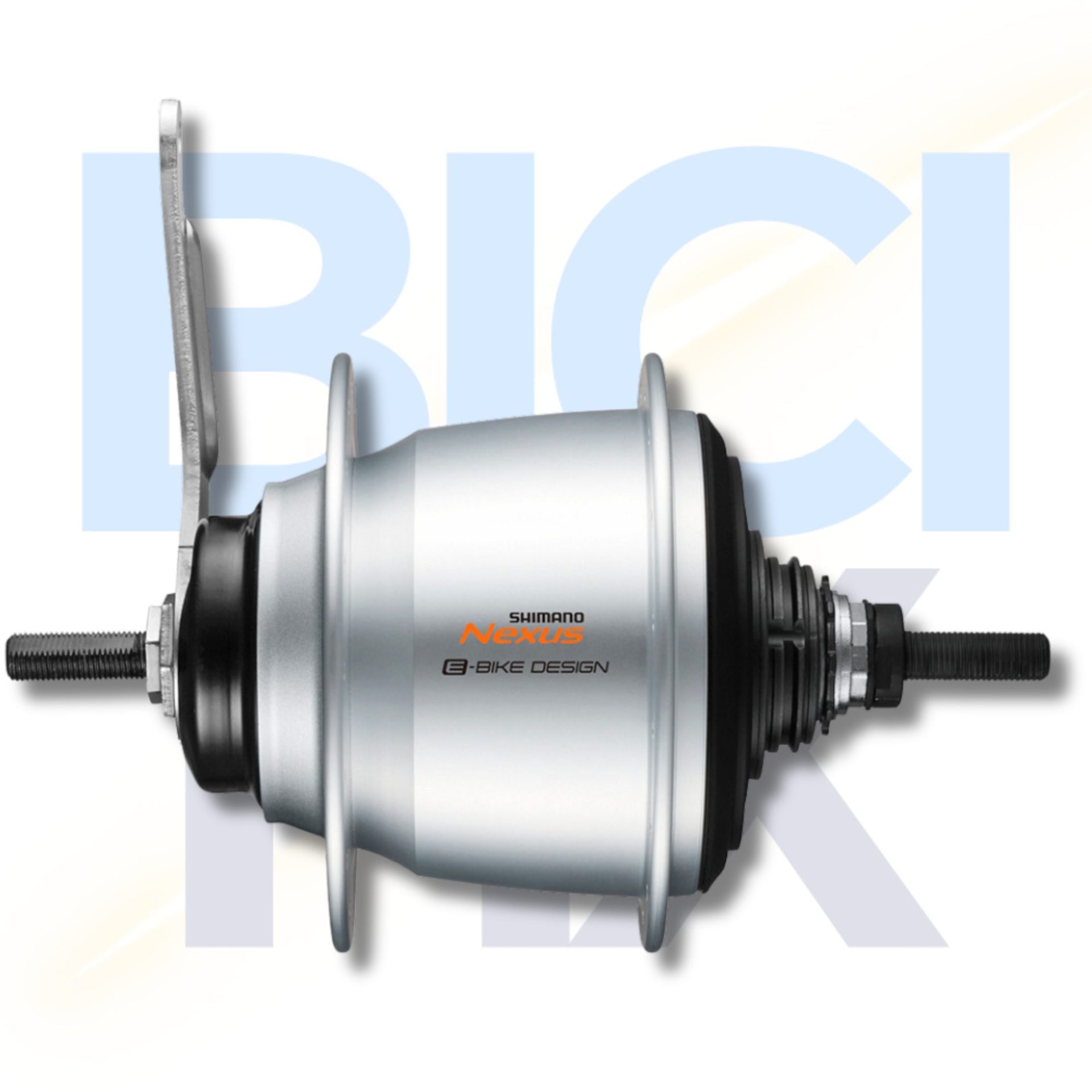 Untitled design (85) Shimano Nexus SG-C7000-5C Internal Gear Hub 5-speed 36H 135x187 mm Coaster Brake Silver - Image 1